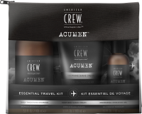 American Crew Acumen Travel Set = Daily Thickening Shampoo 100 ml + Soothing Shave Cream 100 ml + Energizing Hydrating Gel 50 ml
