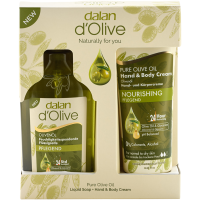 Dalan d'Olive Body Care Set = Bodylotion 75ml + Flüssigseife 300ml + Duschgel 400ml