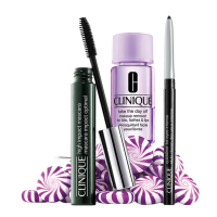 Clinique High Impact Favorites Set = Mascara (Black) 7 ml + Quickliner for Eyes Intense (Int.Chocolate) 0,14 g + Take The Day Off M-Up Remover LL+L 30 ml