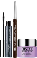 Clinique Power Lashes Set = Lash Power Mascara (Black Onyx) 6ml + Quickliner Eyes Intense (Int.Chocolate) 0,14g + Take The Day Off Cleansing Balm 15 ml