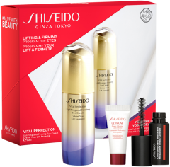 Shiseido Vital Perfection Set = U&F Eye Cream 15ml + UTM Power Infus. Concentrate 5ml + Controlled Chaos Mini Mascara Black