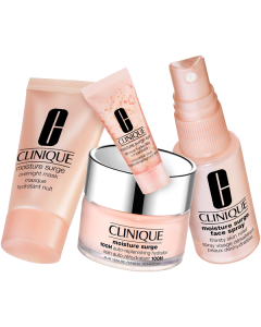 Clinique Moisture Surge Value Set B =100H Auto-Repl. Hydr. 30 ml + Overnight Mask 30 ml + Eye 96H.Hydr.-Fill.Conc. 5 ml + Face Spray 30 ml
